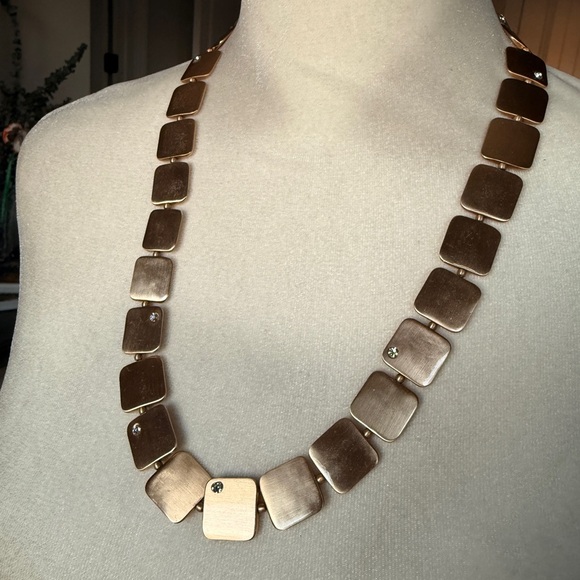MarlaWynne Jewelry - MarlaWynne Gold Square Necklace